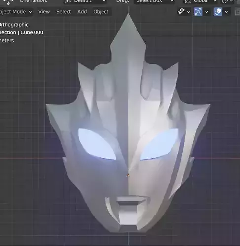 Ultraman Tregear Early Style 3D printable helmet 3D print model