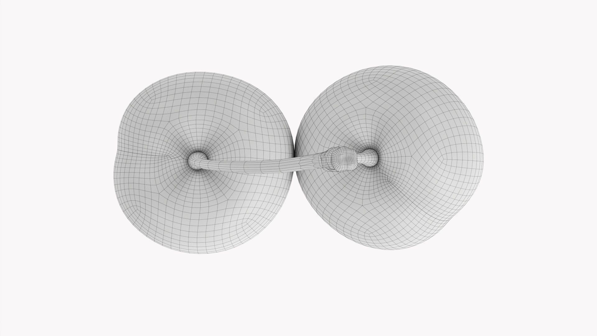 Double cherry  3D model_11