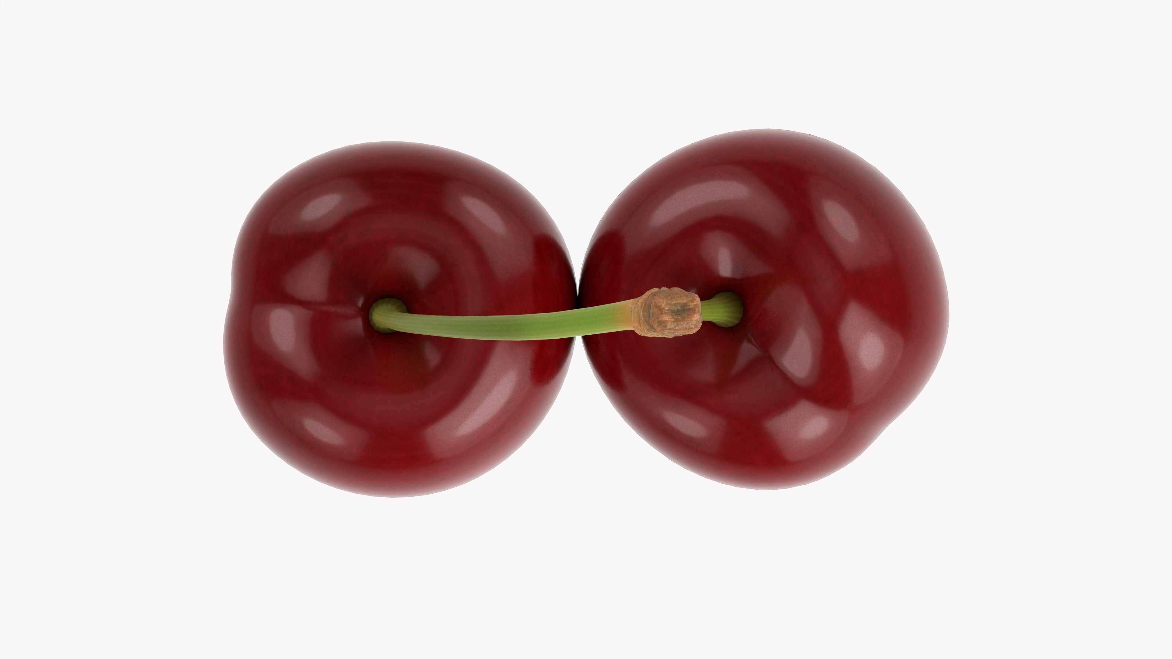 Double cherry  3D model_5