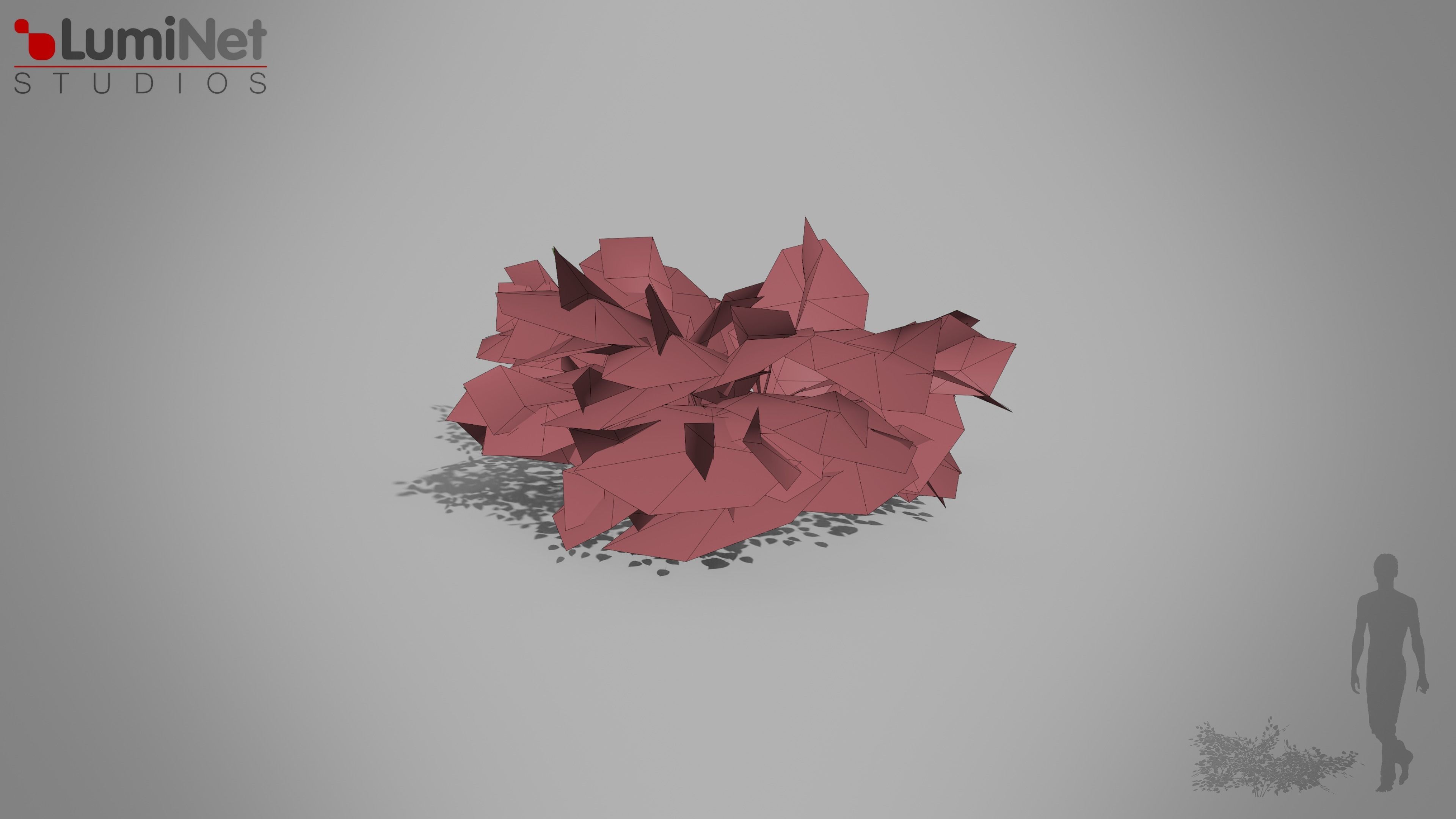 Bush 04 European foliage 3 of 20 Low-poly 3D model Low-poly 3D model_1