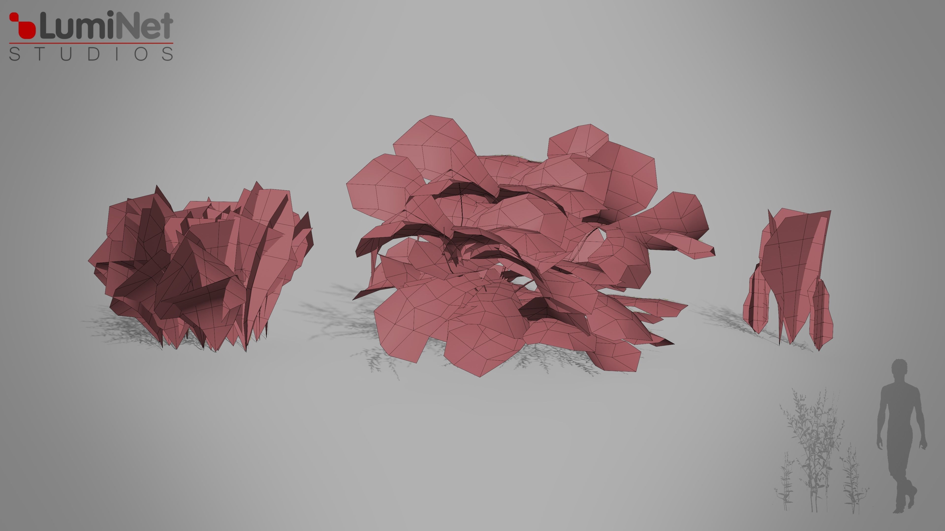 Bush 03 European foliage 4 of 20 Low-poly 3D model Low-poly 3D model_1