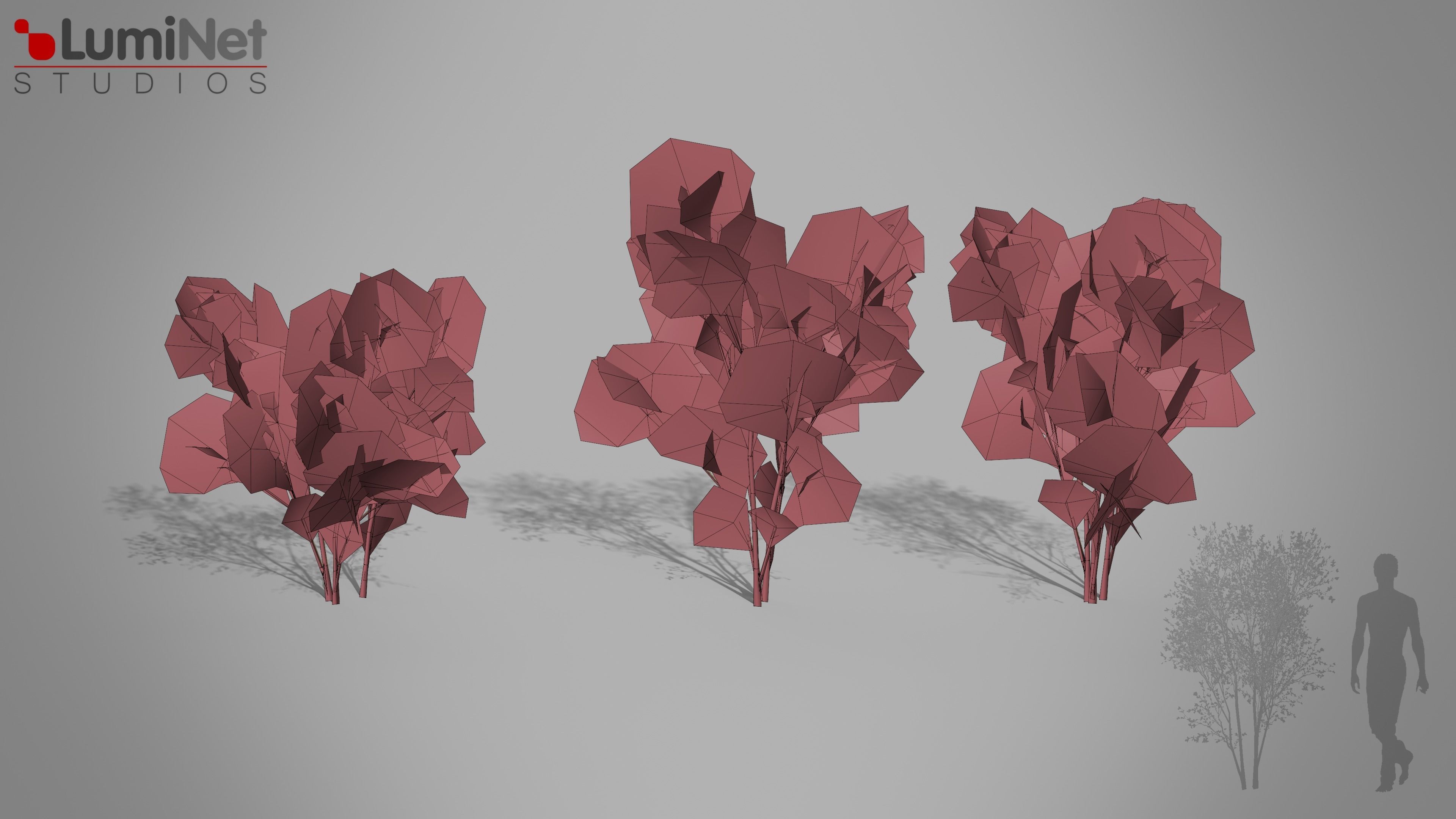Bush 02 European foliage 5 of 20 Low-poly 3D model Low-poly 3D model_1