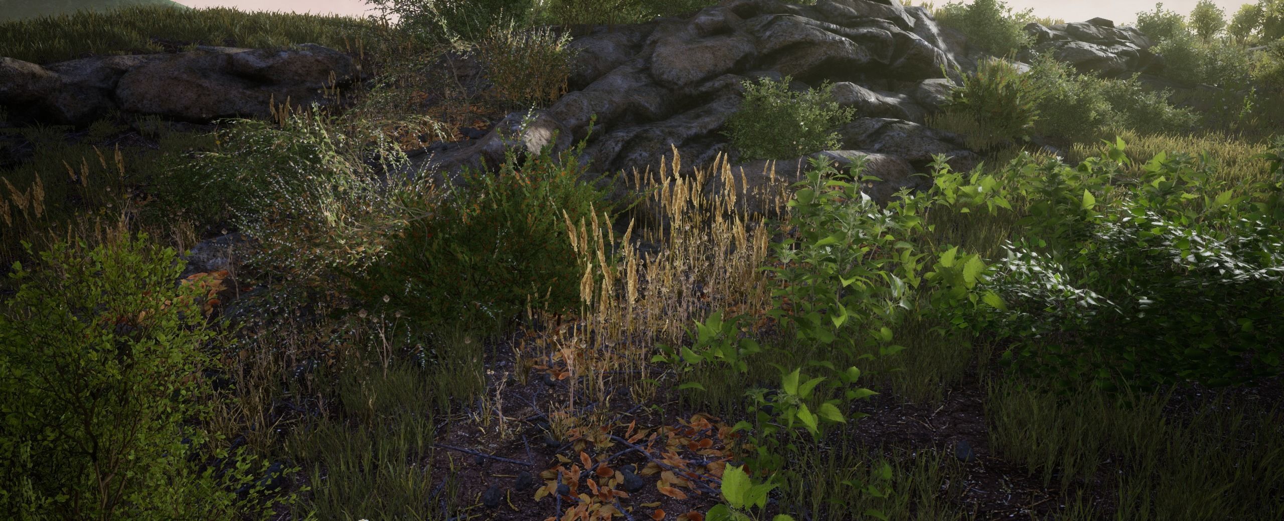 GlyceriaMaxima European foliage 12 of 20 Low-poly 3D model Low-poly 3D model_2