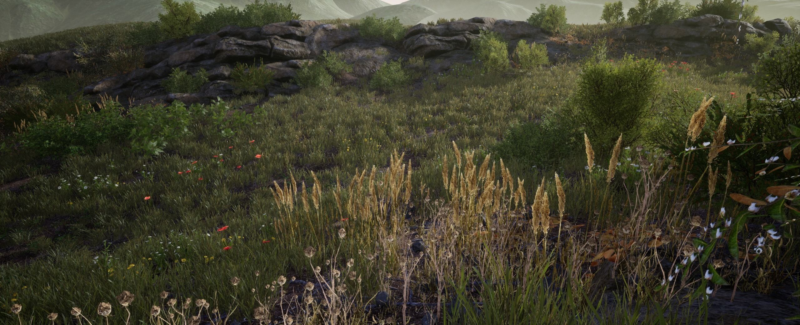 GlyceriaMaxima European foliage 12 of 20 Low-poly 3D model Low-poly 3D model_5