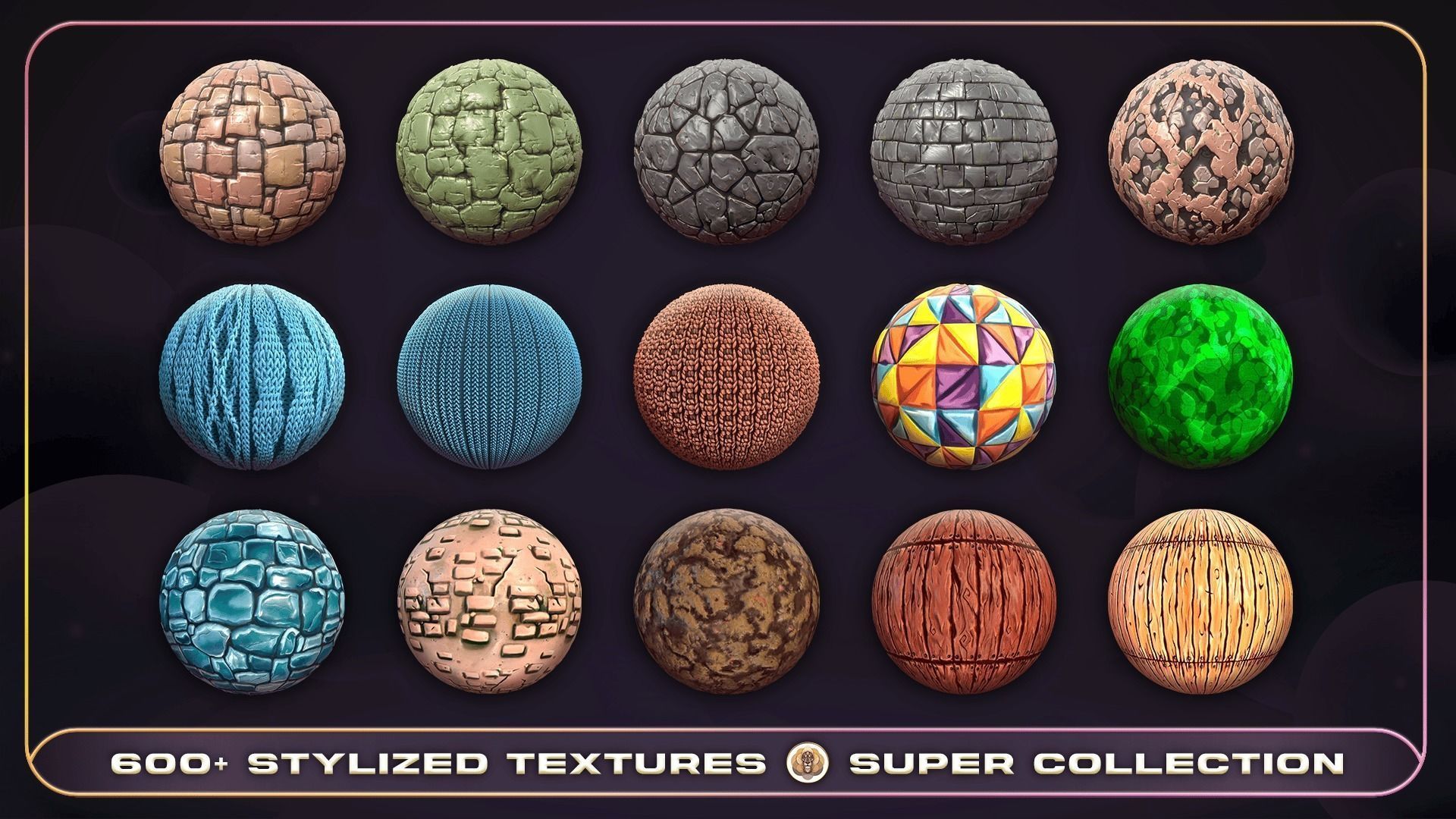 600 Super Stylized Texture Collection Texture_33