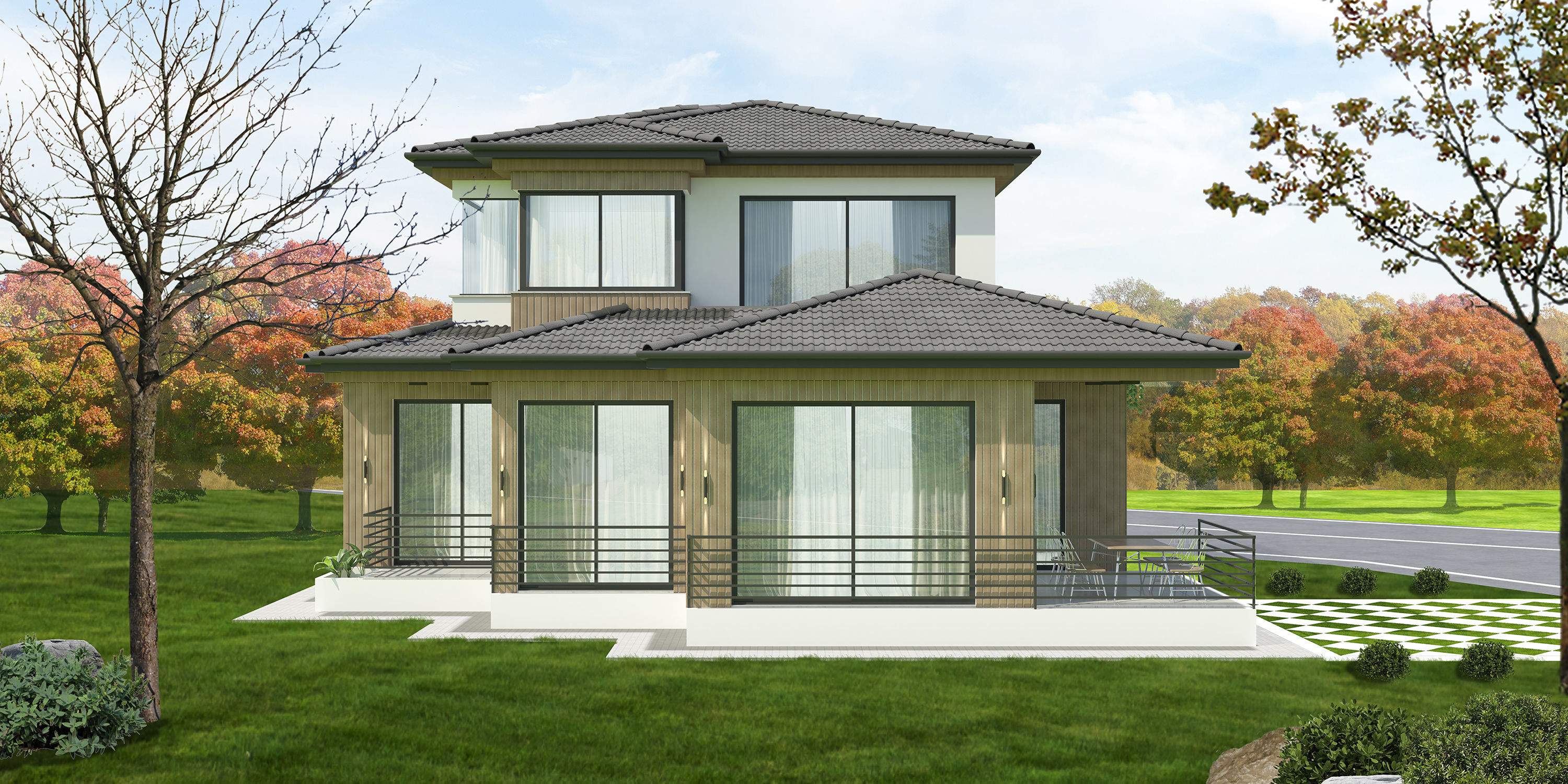 House Low-poly 3D model_7