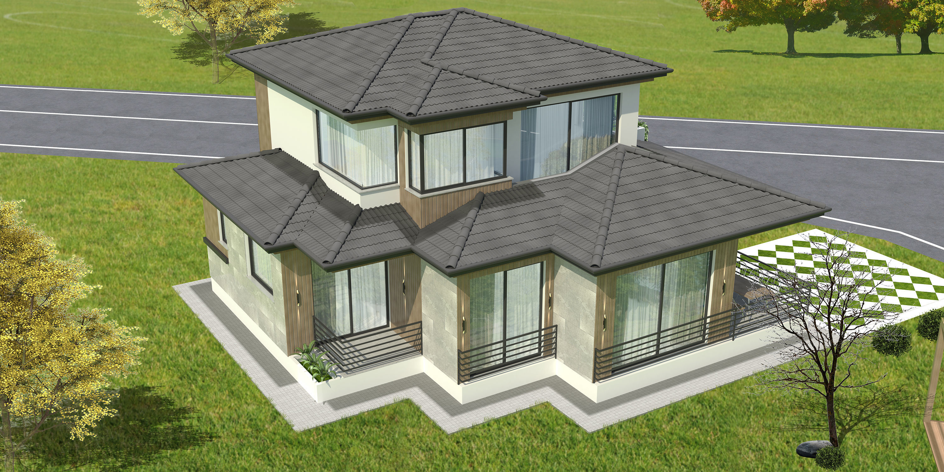 House Low-poly 3D model_11