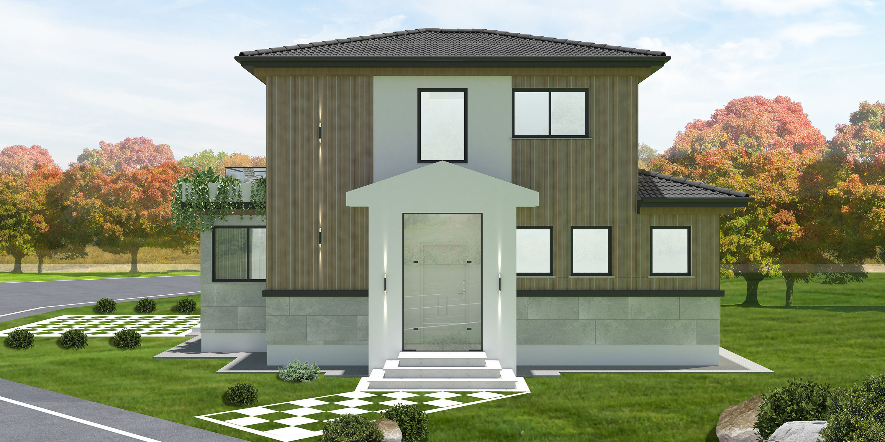 House Low-poly 3D model_6