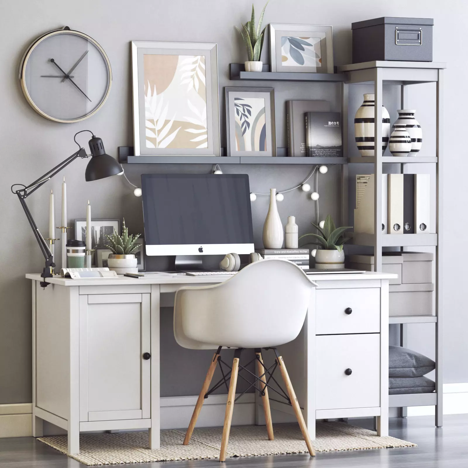 Office workplace 80 3D model