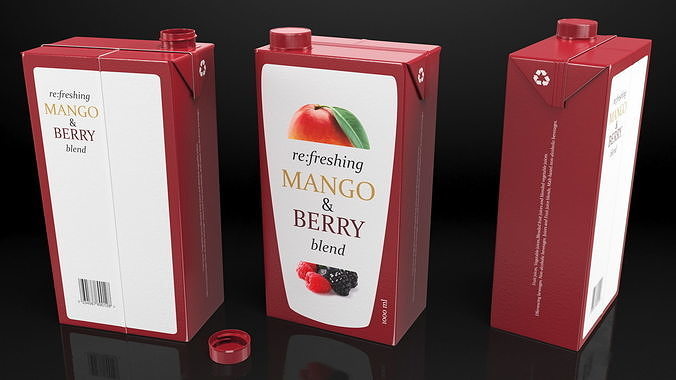 Tetra Brik Aseptic Blend 3D model 7