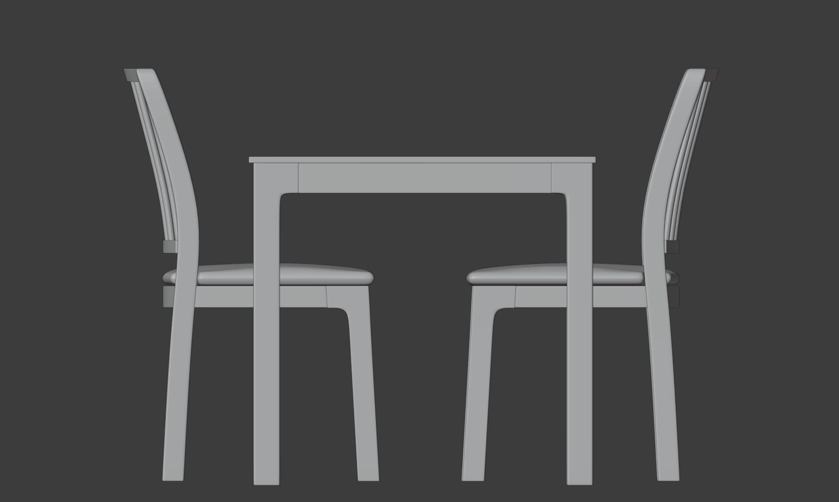 Ikea table ekedalen 3D model_1