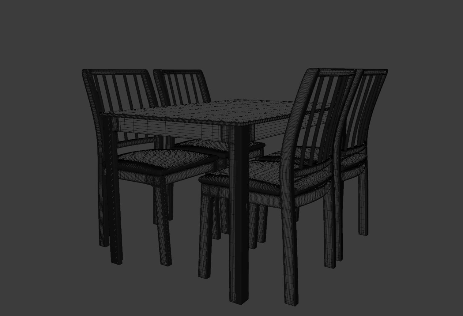 Ikea table ekedalen 3D model_4