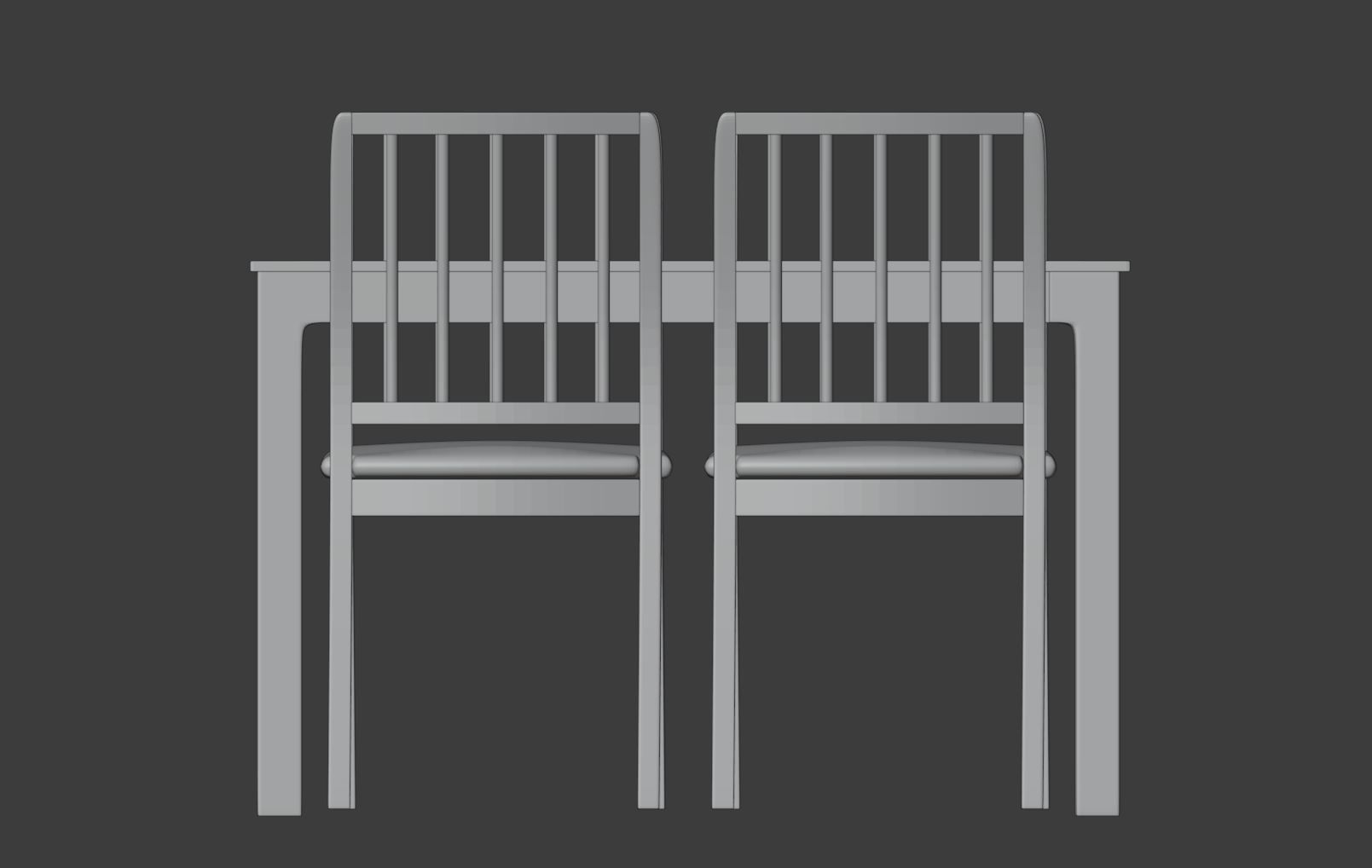 Ikea table ekedalen 3D model_2