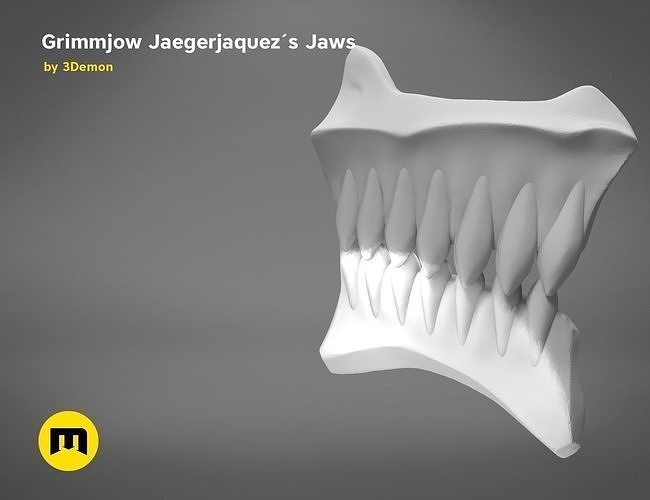 Grimmjow Jaegerjaquez Jaws 3D print model
