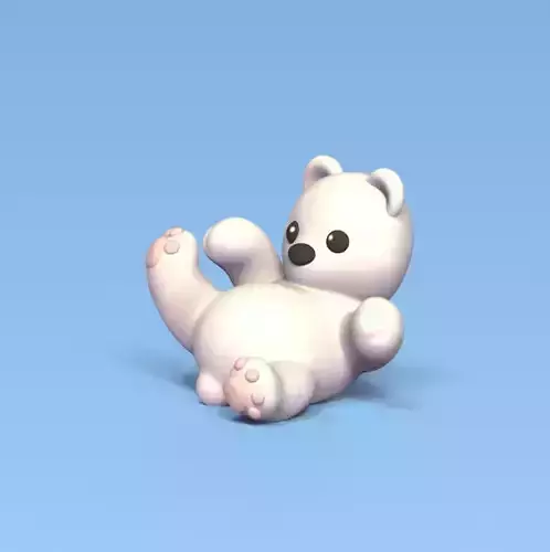Polar Bear Lying