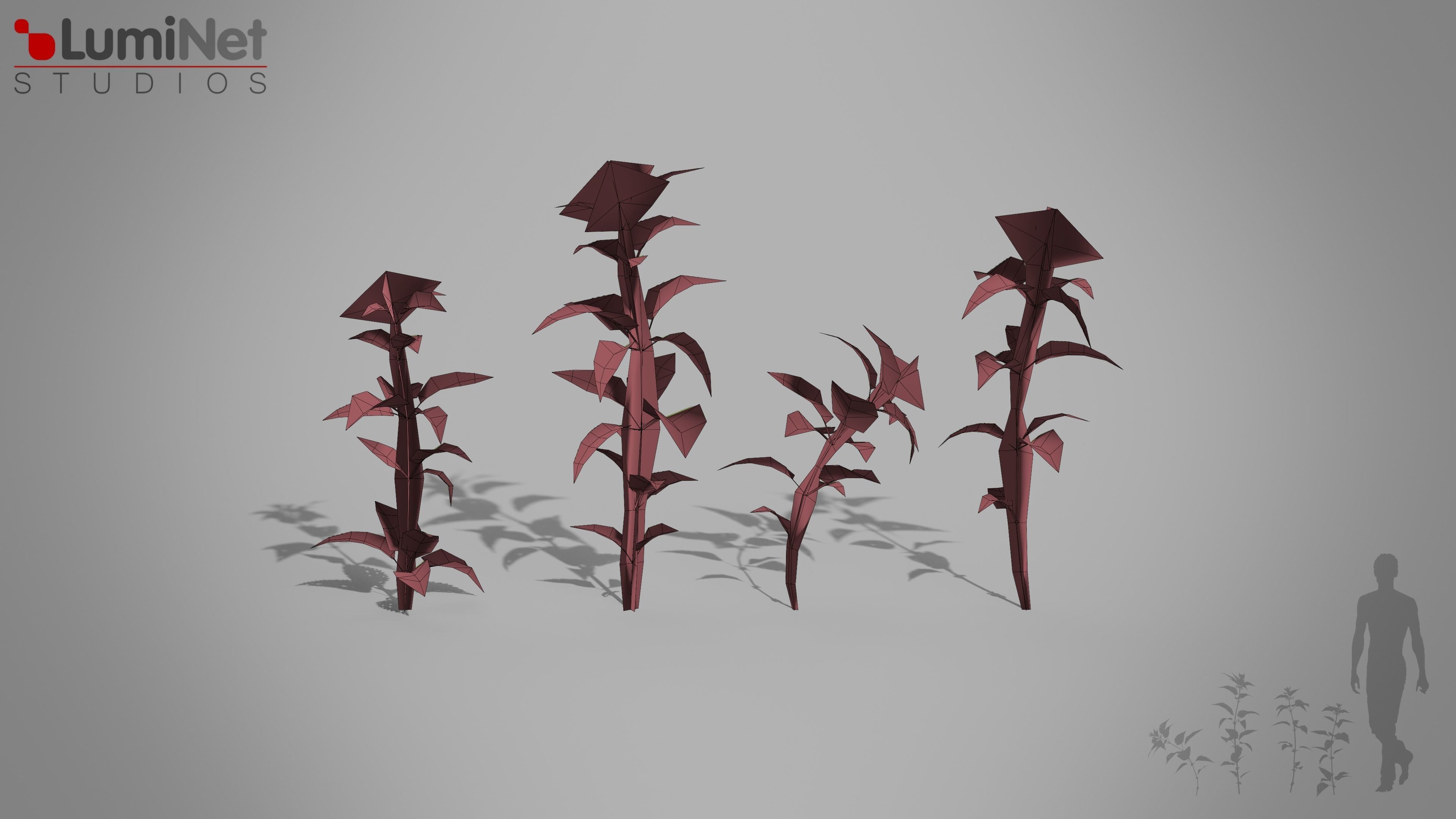 Nettle European foliage 17 of 20 Low-poly 3D model Low-poly 3D model_1