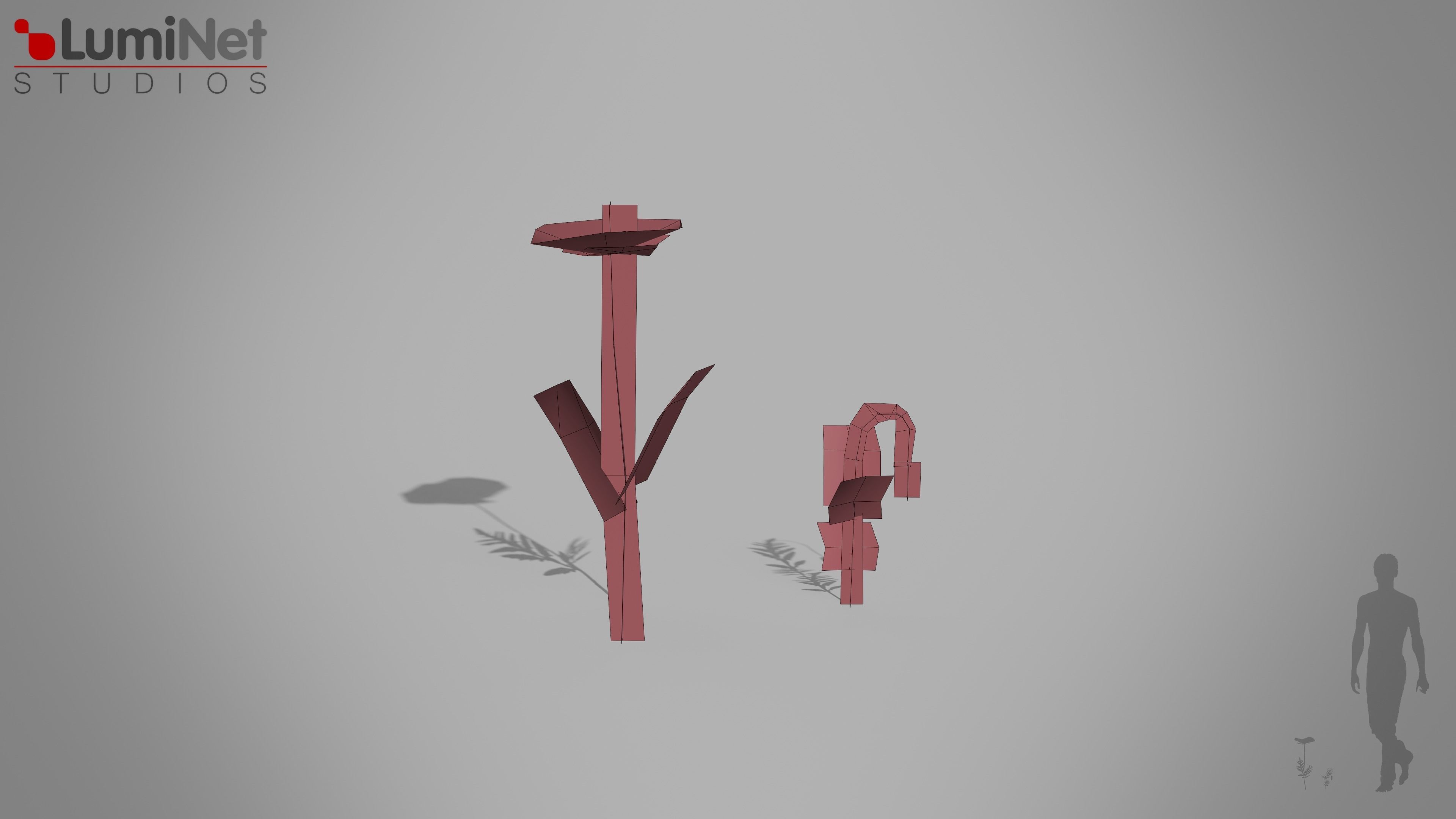 Poppy European foliage 18 of 20 Low-poly 3D model Low-poly 3D model_1