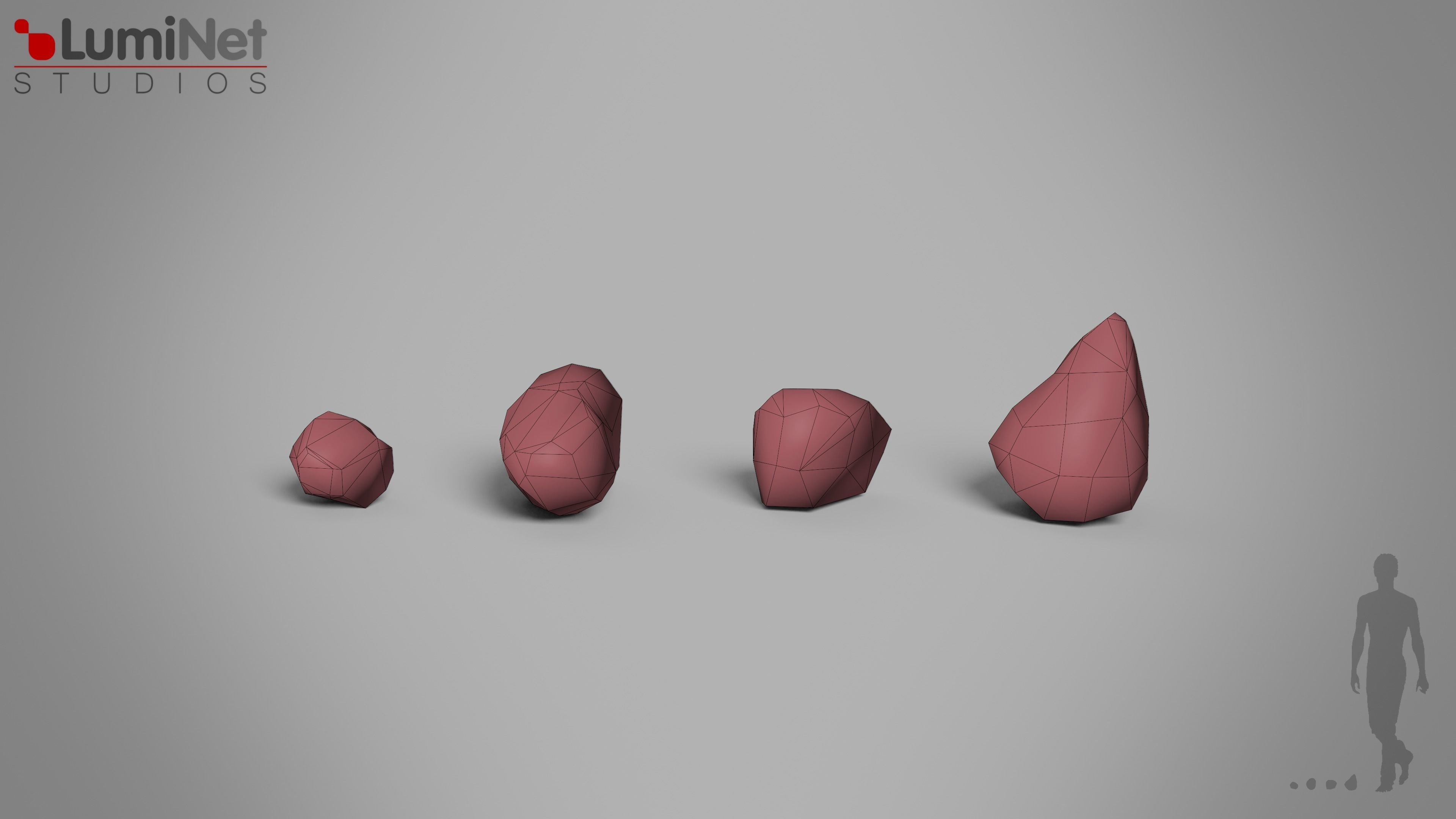 Small Rocks European foliage 19 of 20 Low-poly 3D model Low-poly 3D model_1