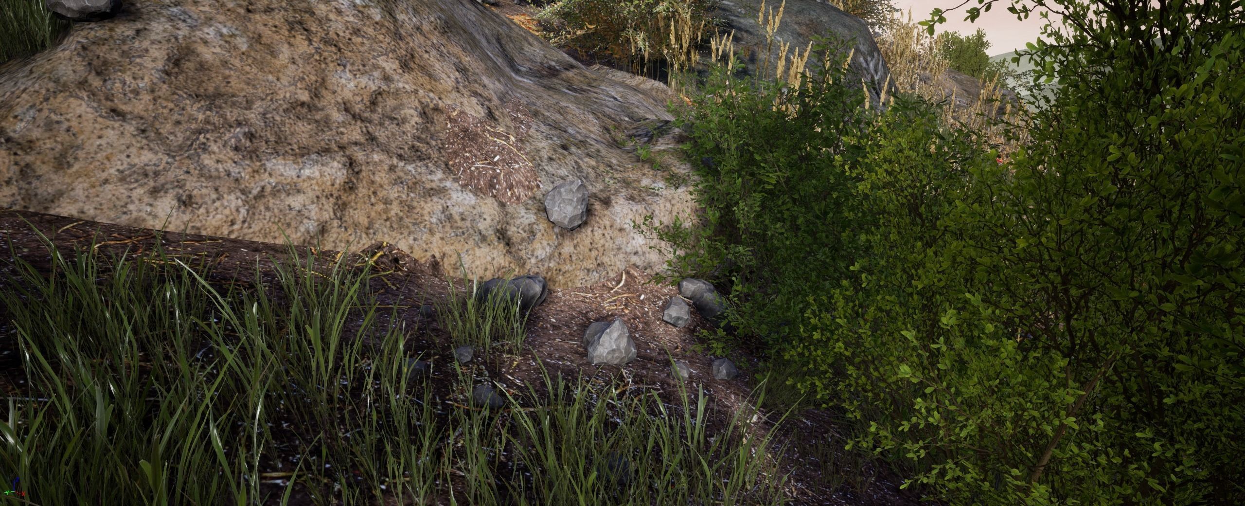 Small Rocks European foliage 19 of 20 Low-poly 3D model Low-poly 3D model_2