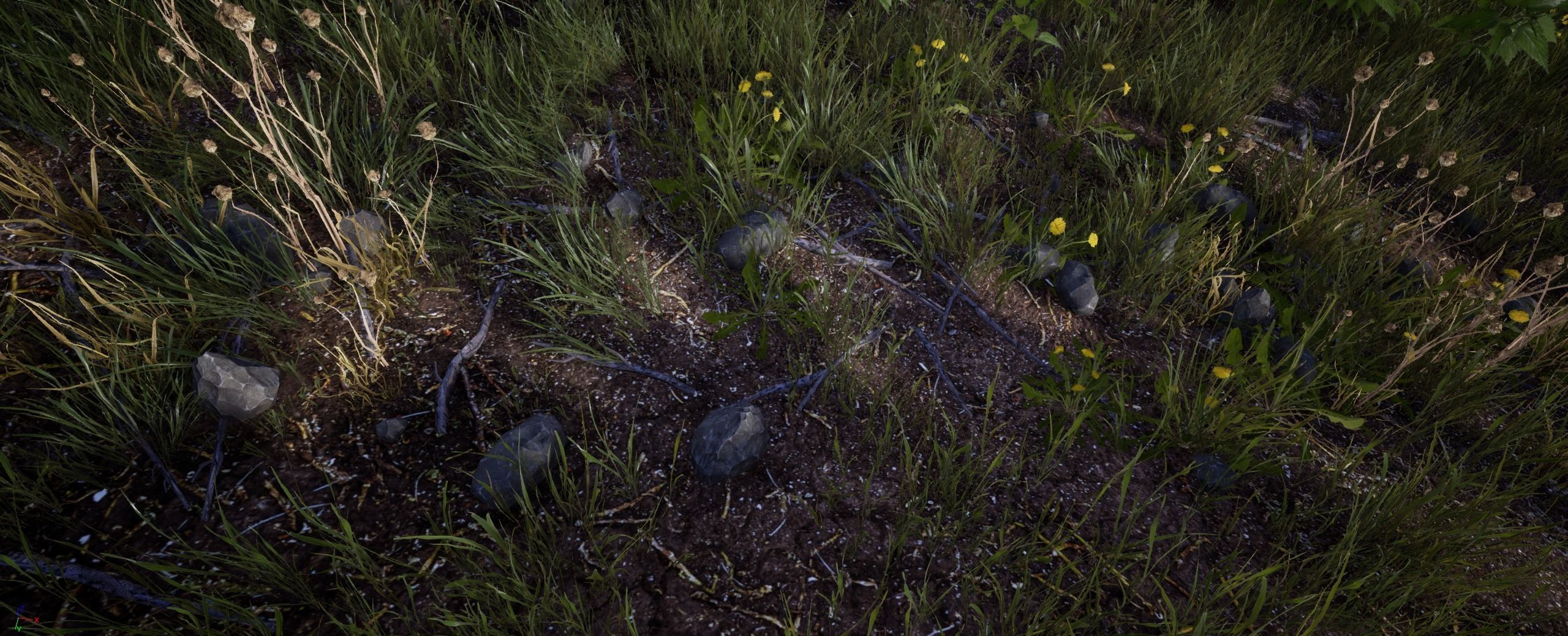 Small Rocks European foliage 19 of 20 Low-poly 3D model Low-poly 3D model_5