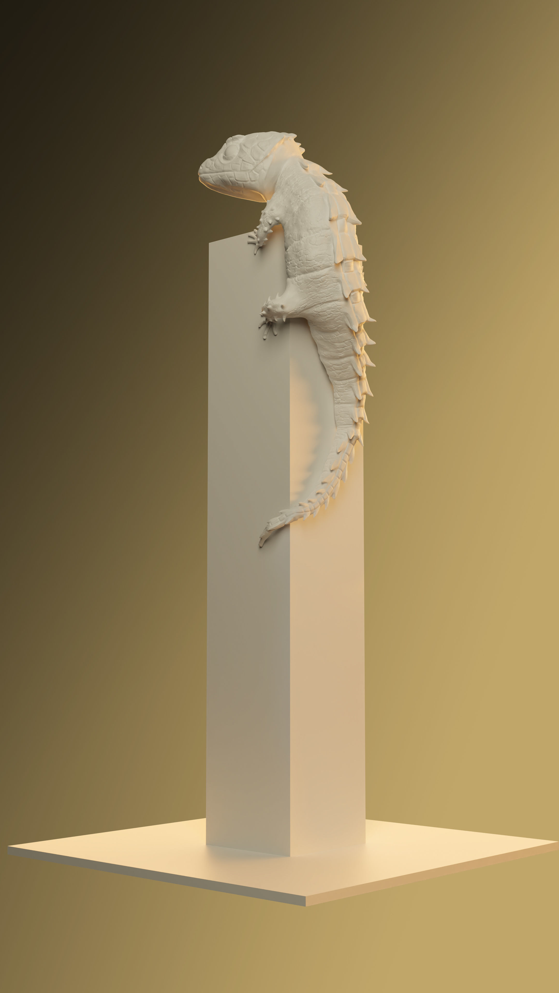 Red-eyed Crocodile Skink 3D print model_2