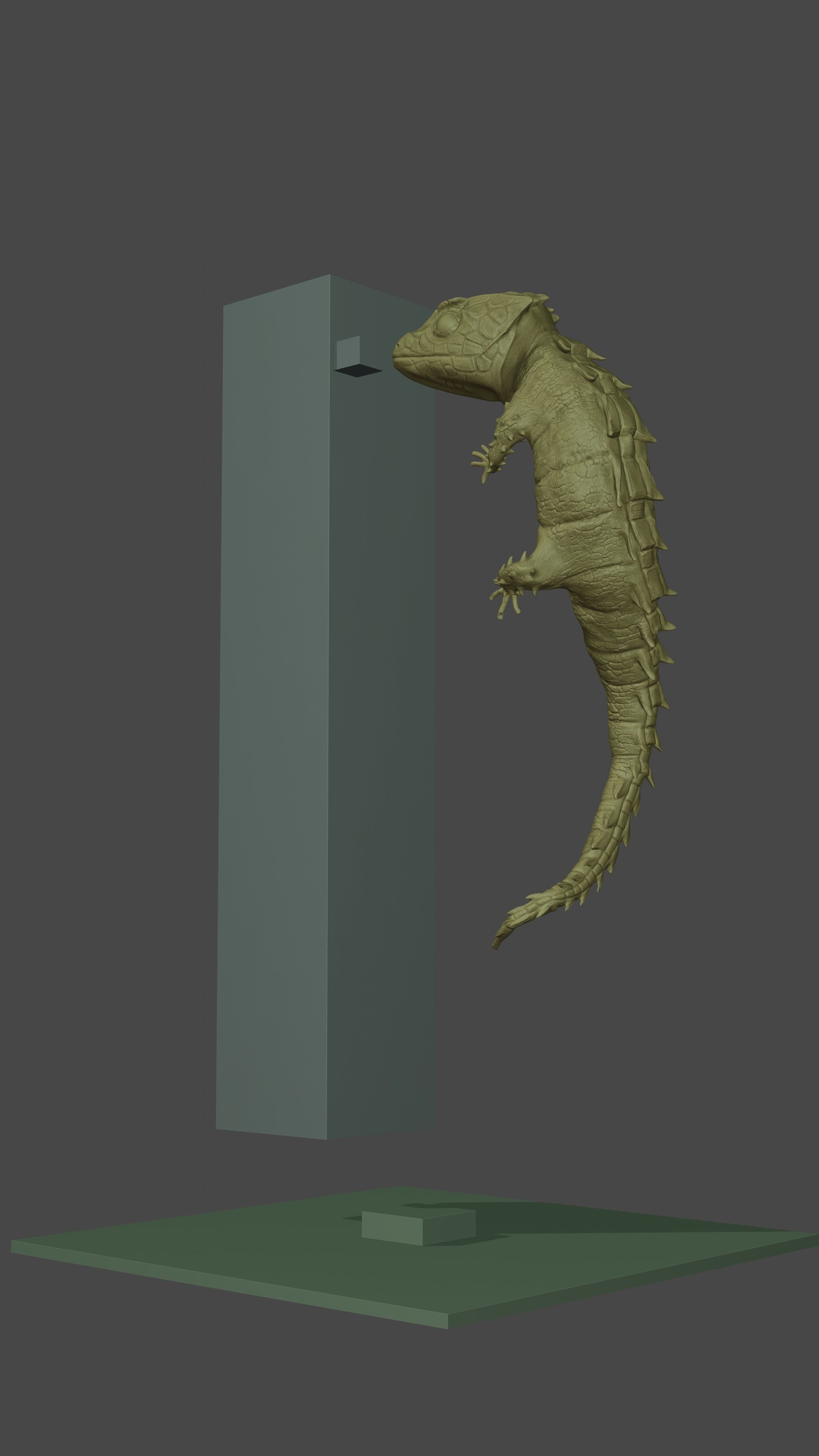 Red-eyed Crocodile Skink 3D print model_8