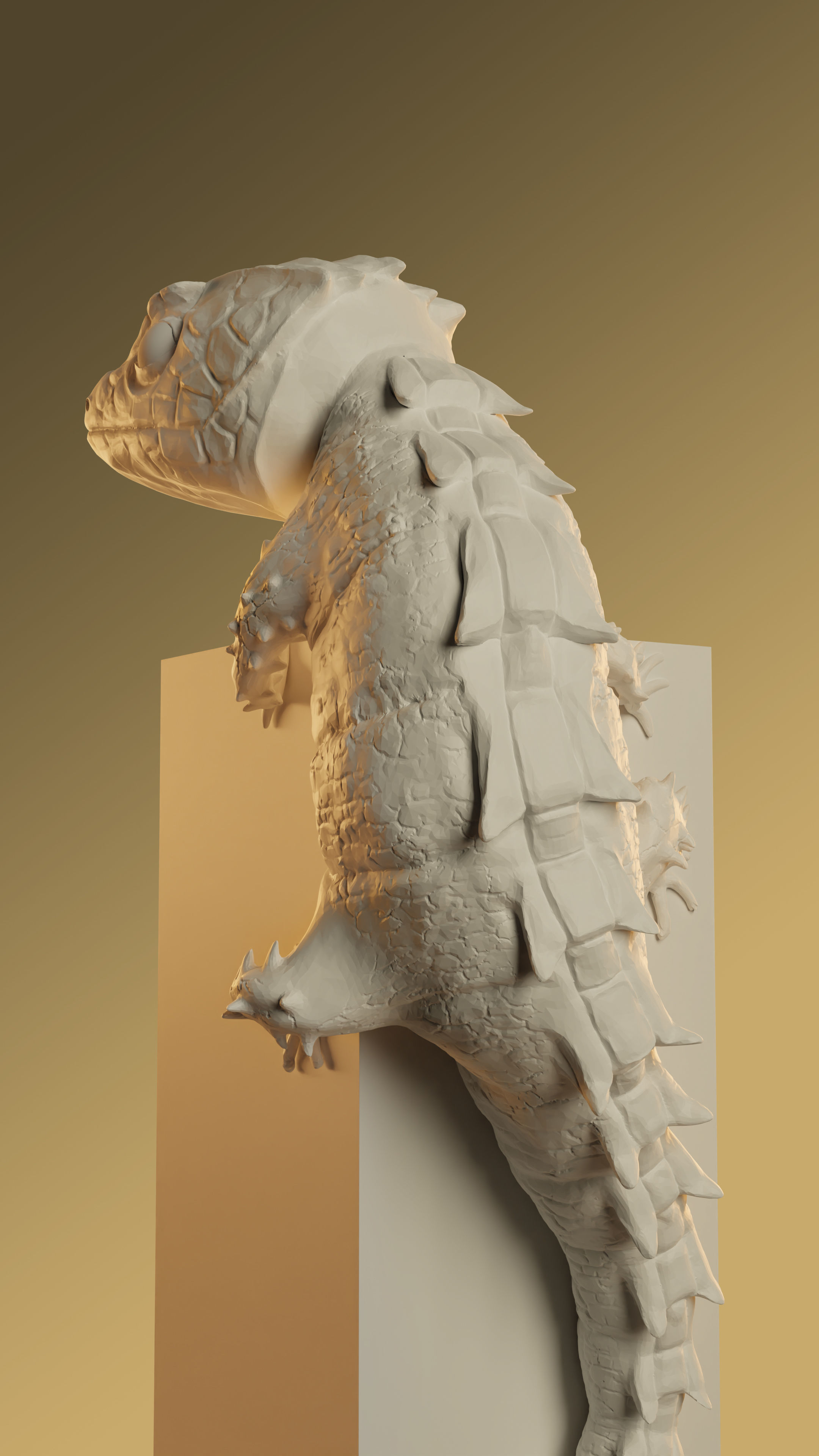 Red-eyed Crocodile Skink 3D print model_5
