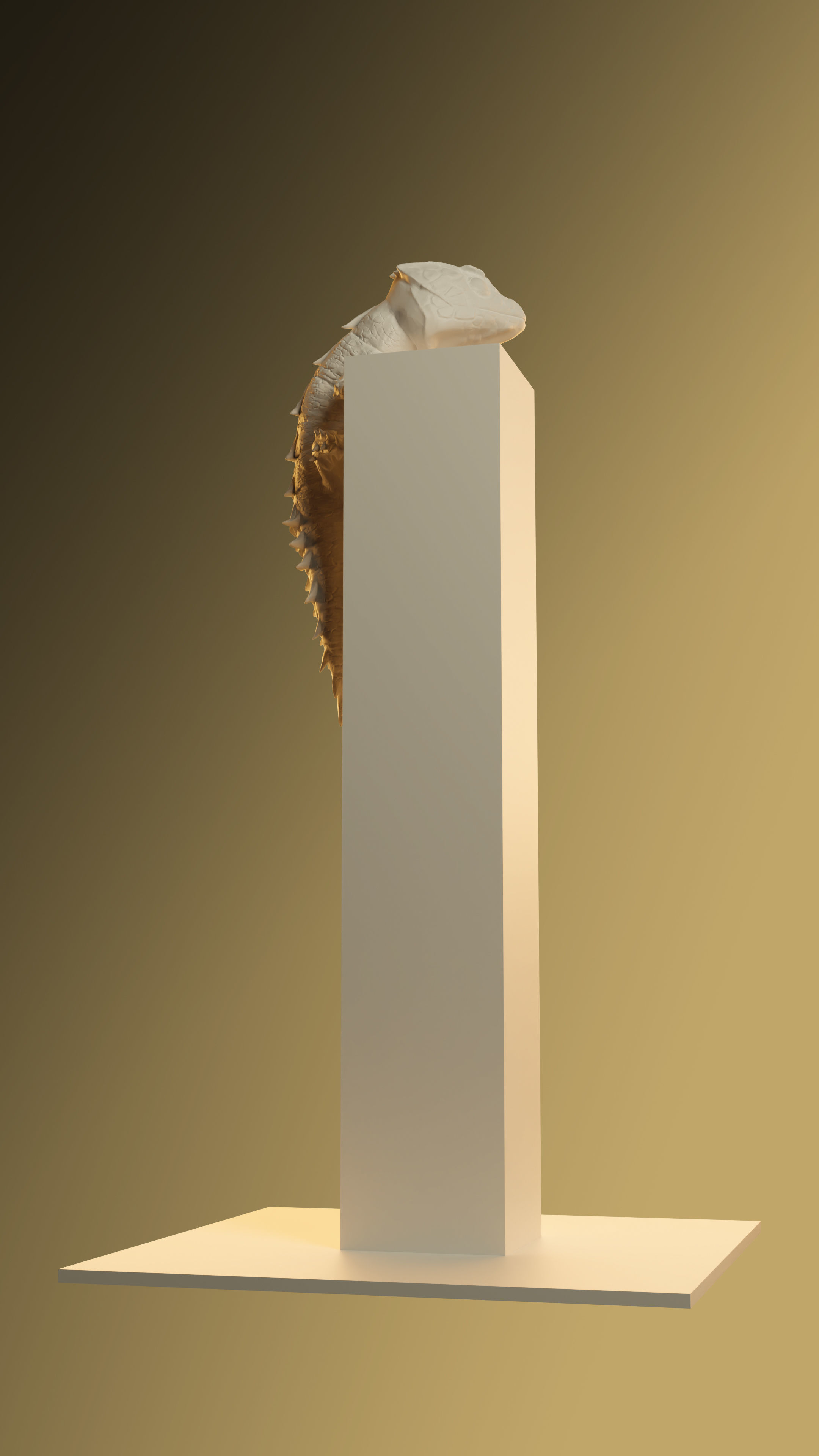 Red-eyed Crocodile Skink 3D print model_3