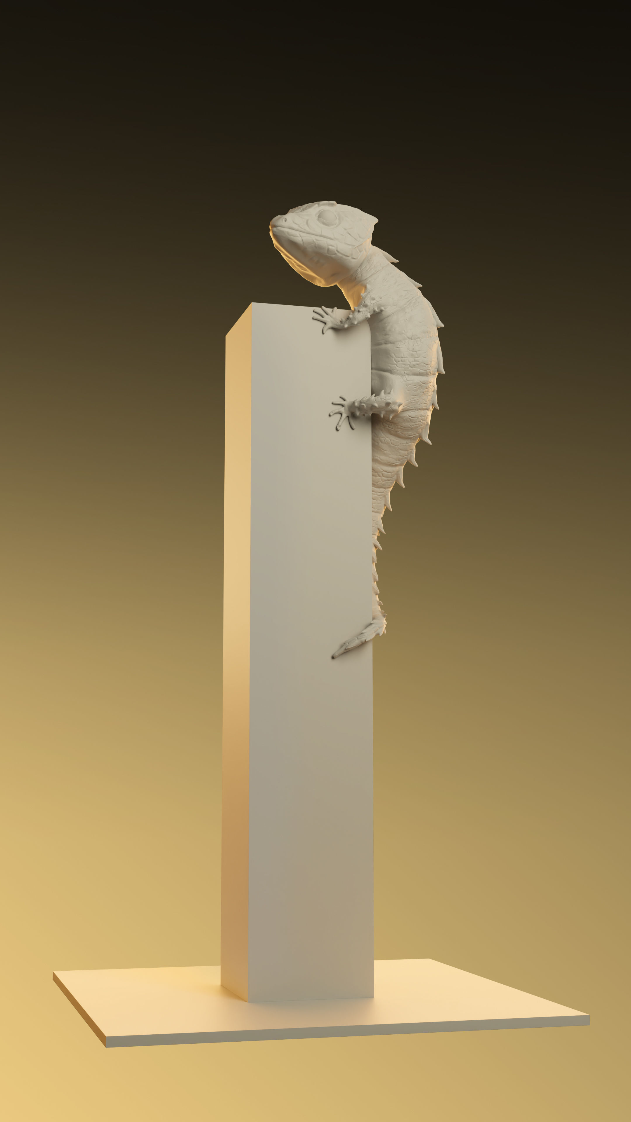 Red-eyed Crocodile Skink 3D print model_1