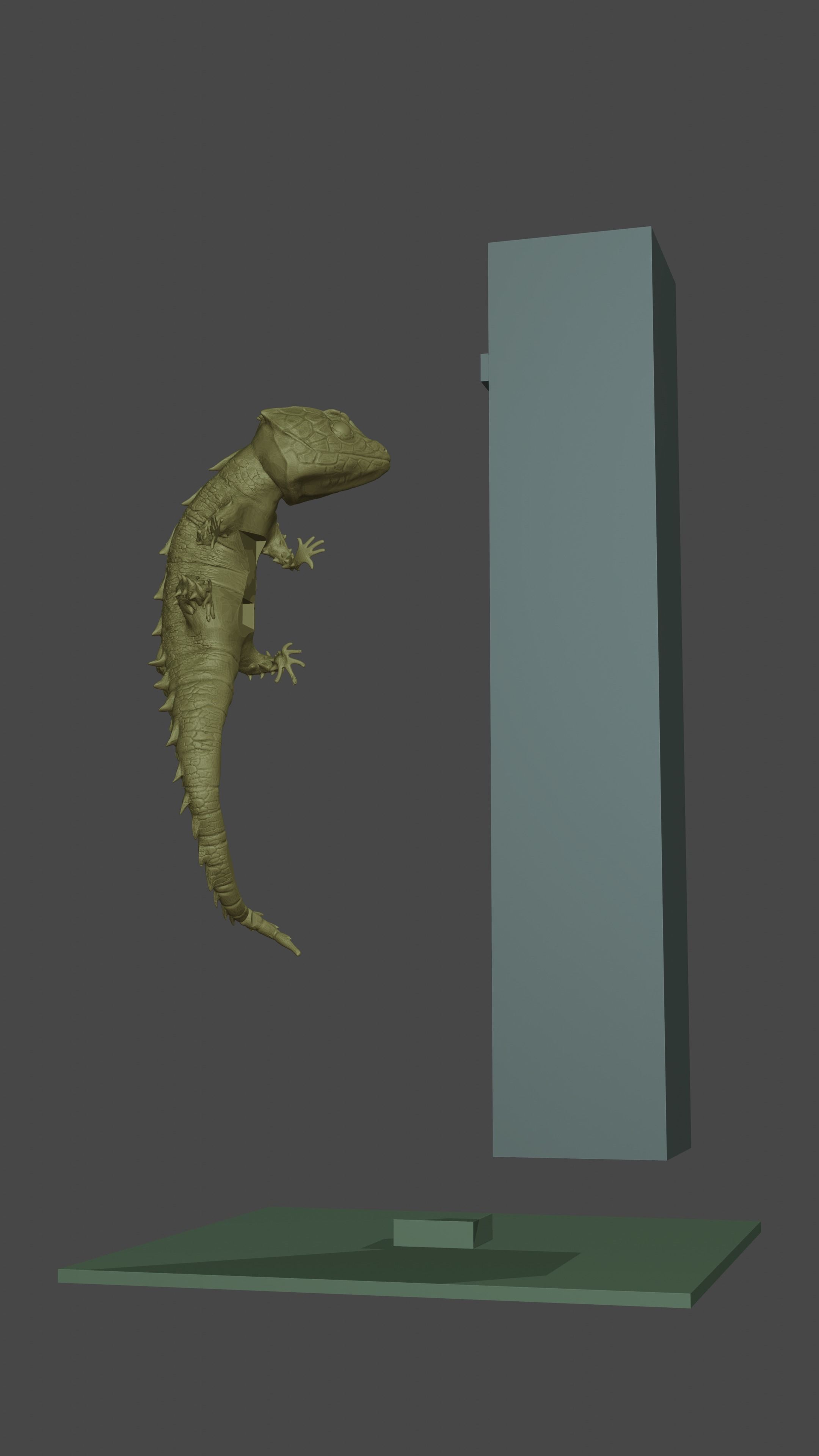 Red-eyed Crocodile Skink 3D print model_9