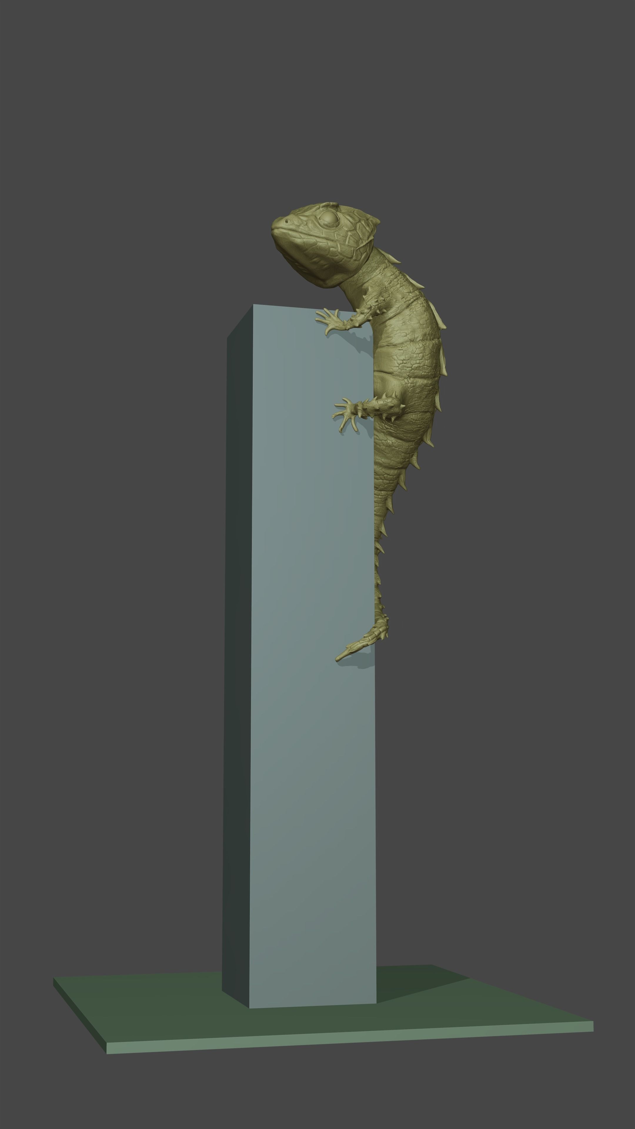 Red-eyed Crocodile Skink 3D print model_6