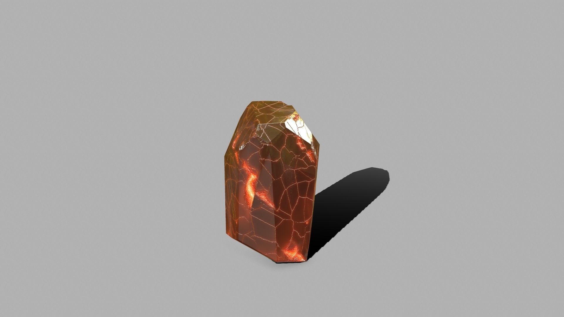 Crystal Set rock with snow Low-poly 3D model_18
