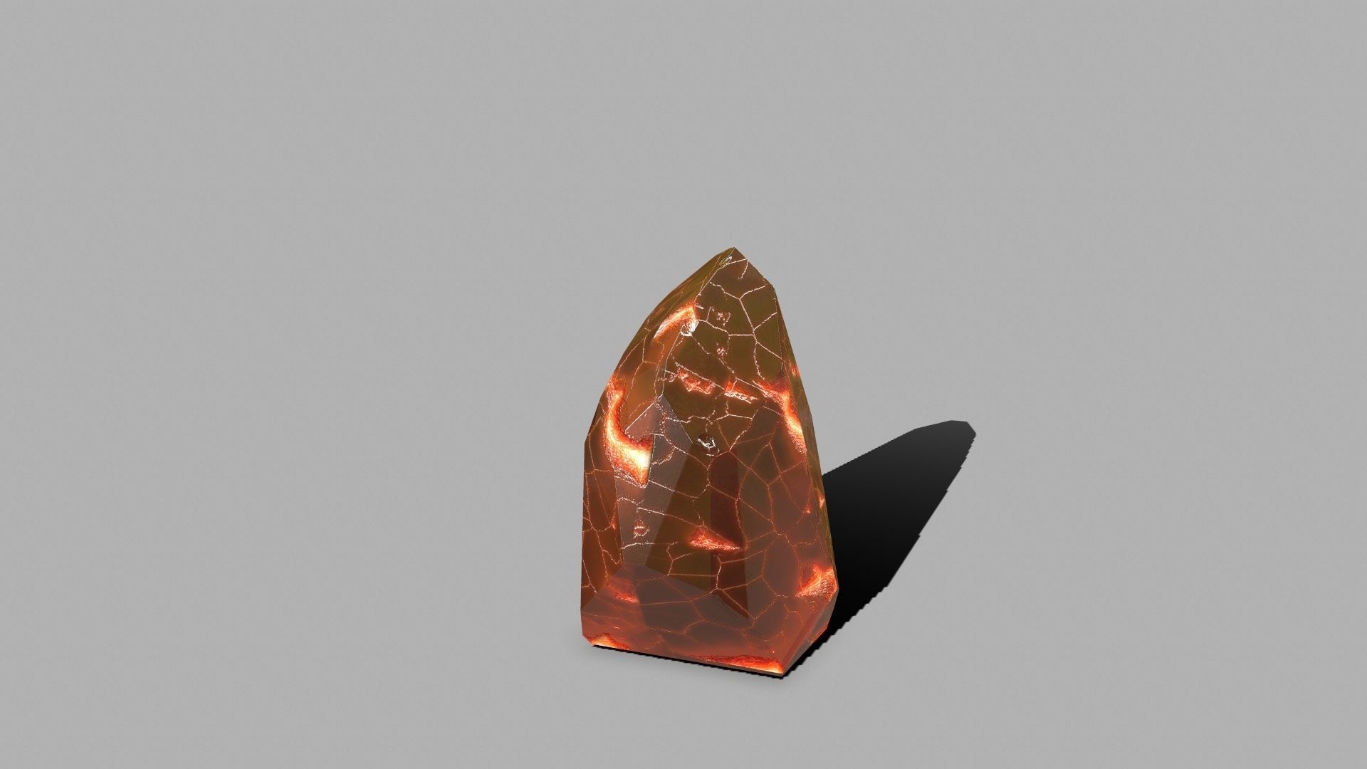 Crystal Set rock with snow Low-poly 3D model_20