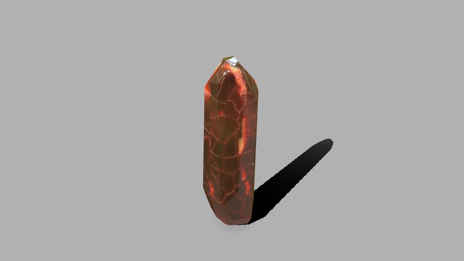 Crystal Set rock with snow Low-poly 3D model_15