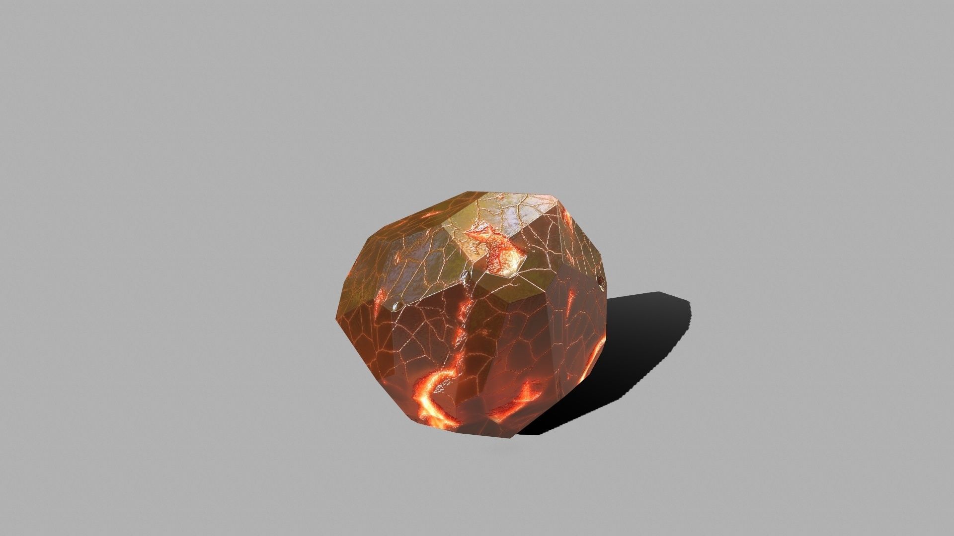 Crystal Set rock with snow Low-poly 3D model_21