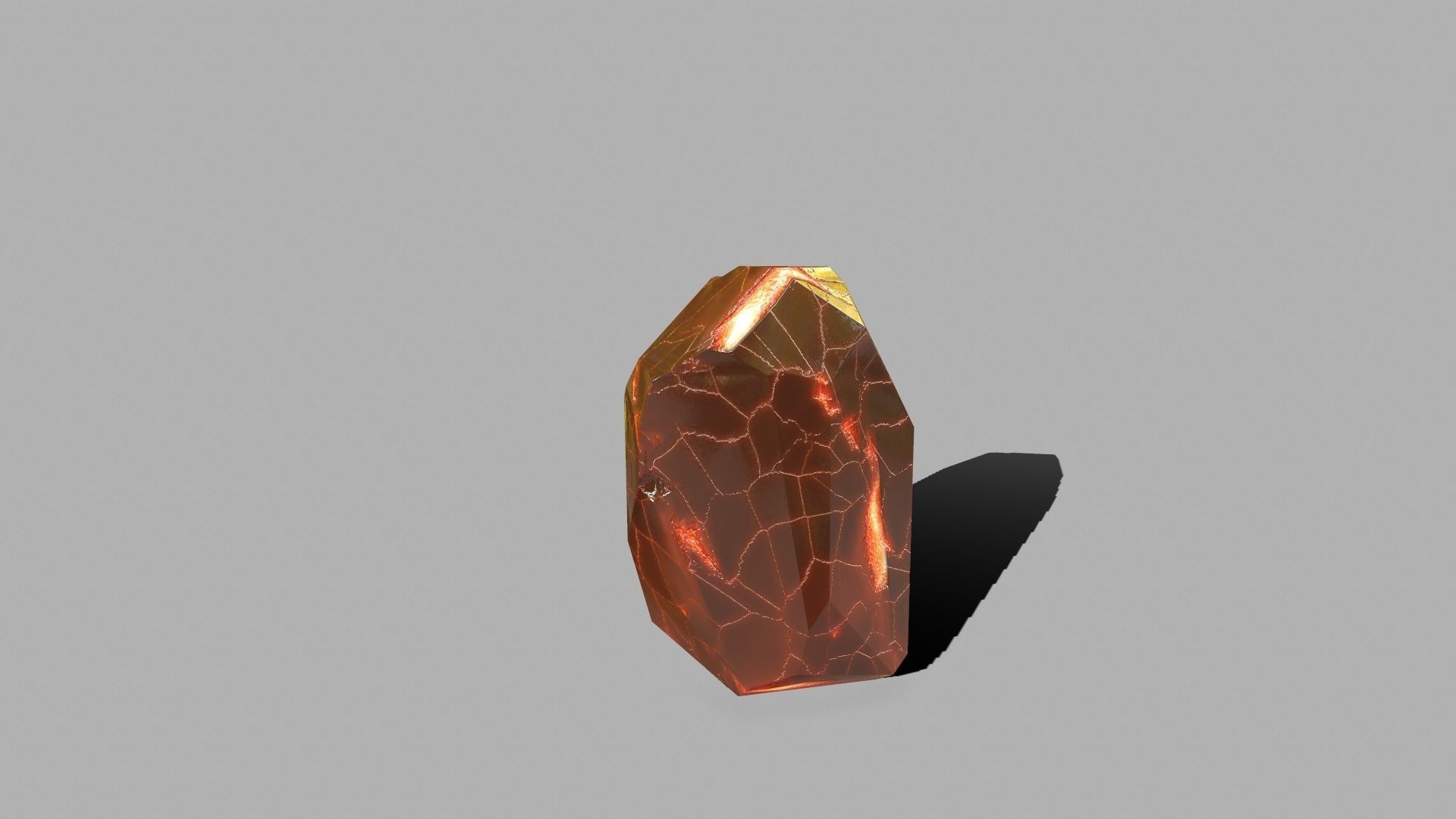 Crystal Set rock with snow Low-poly 3D model_17