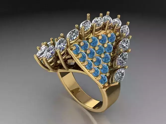 Triangle diamond ring  525