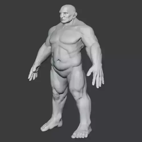 Dwarf Male Base Mesh 