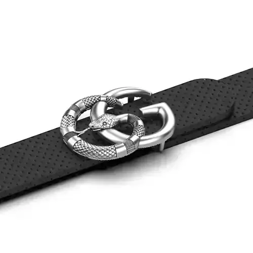 Snake Belt Buckle  3D print model Snake Belt Buckle  3D print model