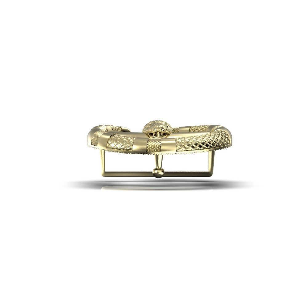 Snake Belt Buckle  3D print model_14