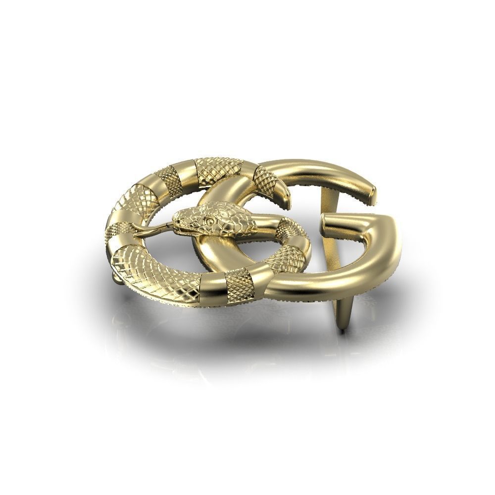 Snake Belt Buckle  3D print model_15