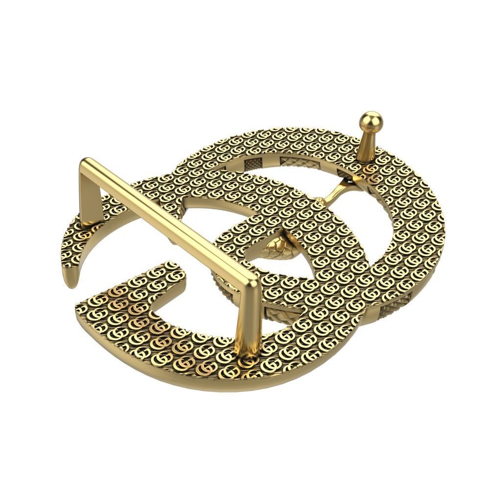 Snake Belt Buckle  3D print model_5
