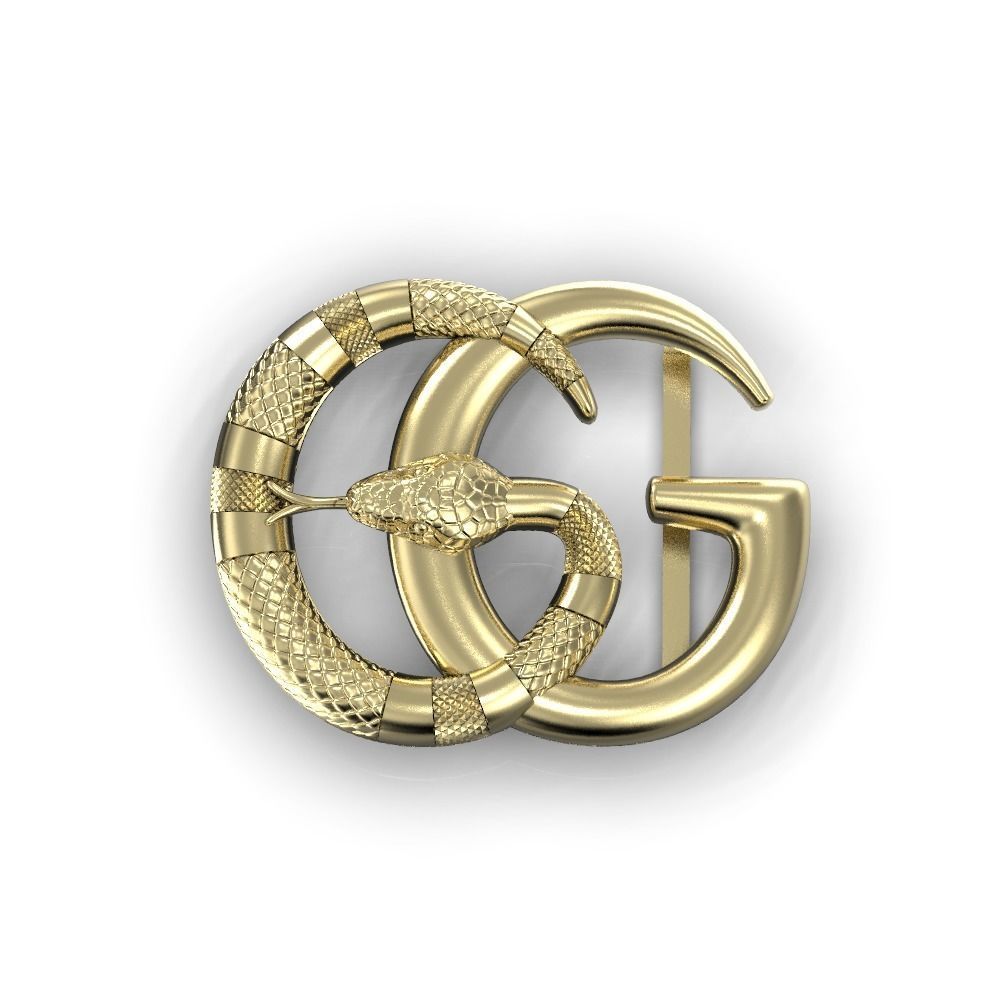Snake Belt Buckle  3D print model_12