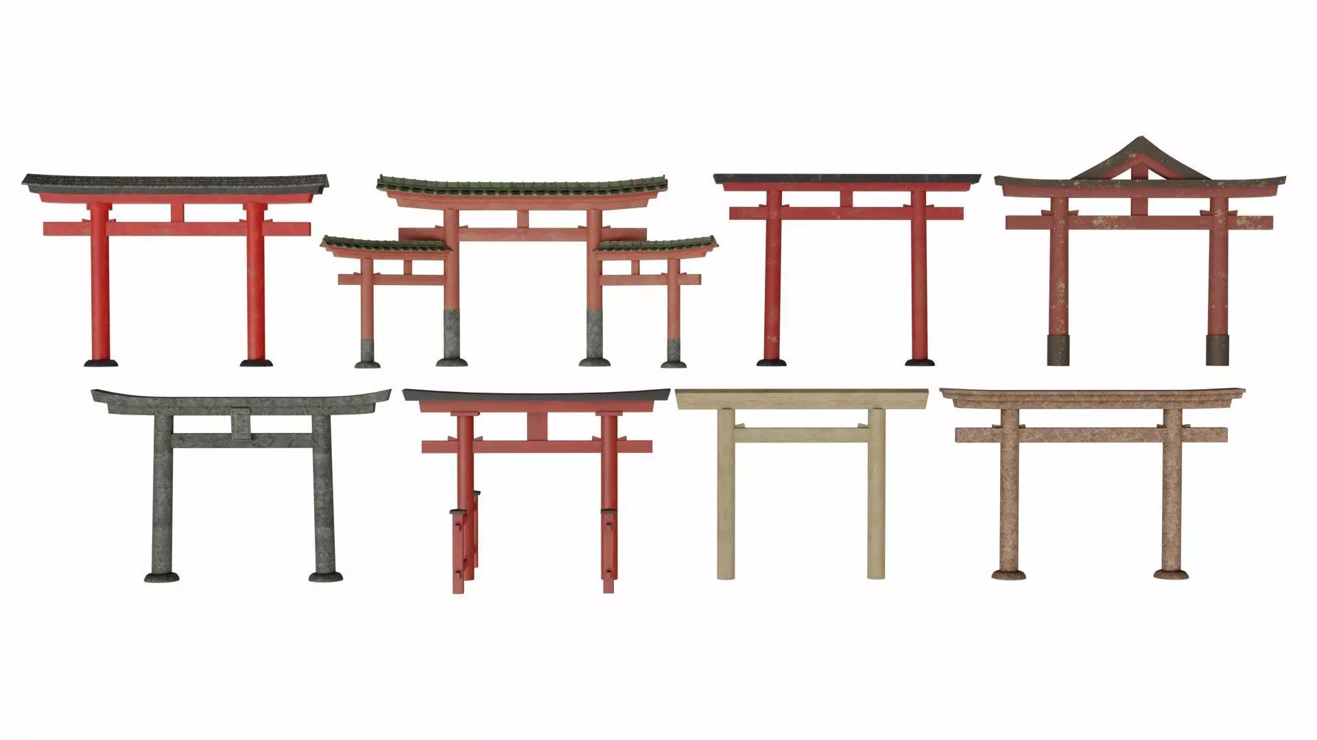 Torii gates 3D Model Collection_0