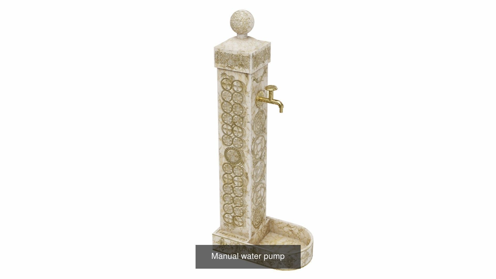 Manual water pumps 3D Model Collection_5