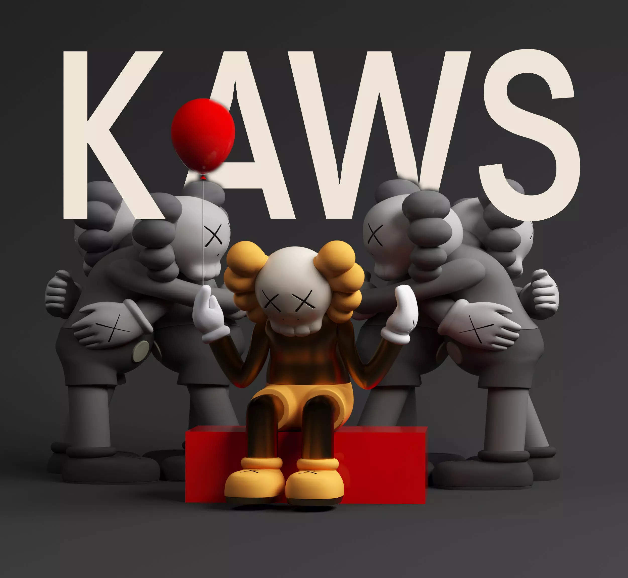 Kaws Toys 3D model