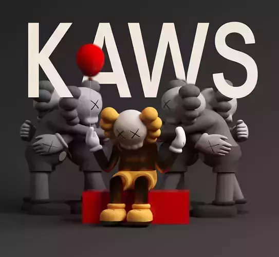 Kaws Toys 3D model
