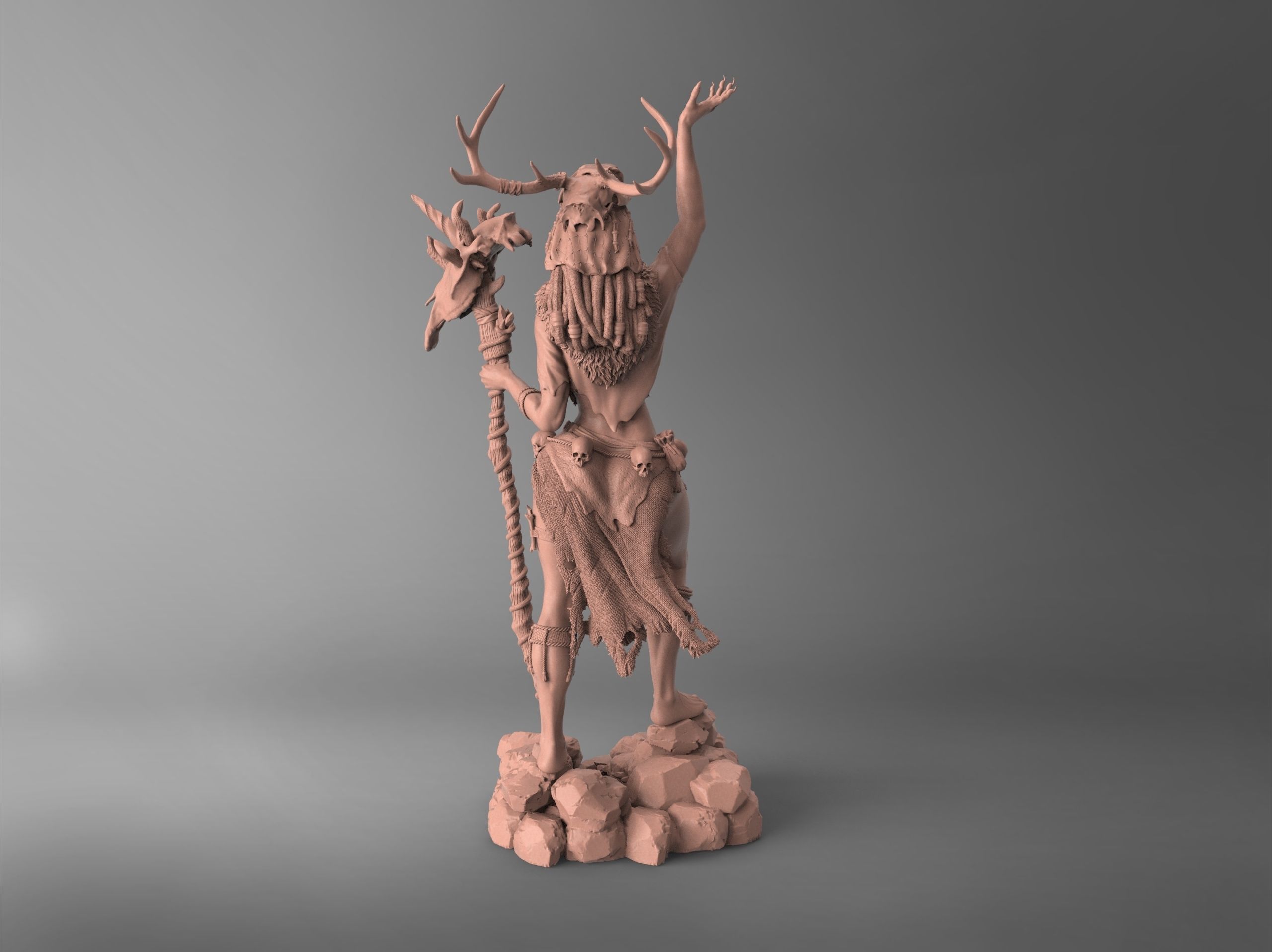 Orc Shaman Katandra - Sculpture 3D Print Model 3D print model_8
