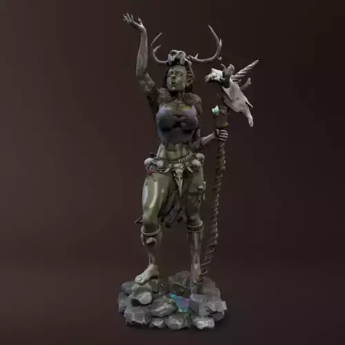 Orc Shaman Katandra - Sculpture 3D Print Model