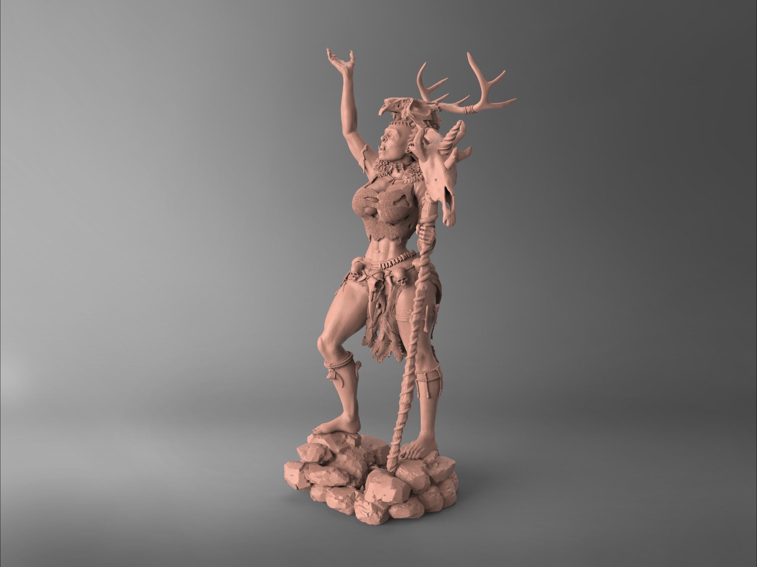 Orc Shaman Katandra - Sculpture 3D Print Model 3D print model_5